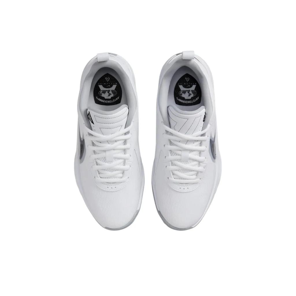 Nike Giannis Freak 6 Abrasion Resistant Low Top Children's Basketball Shoes White Black Sneakers FQ7378-101