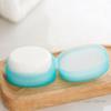 1PC Round Travel Soap Box Creative PP Bathroom Travel Waterproof Sealed Portable Soap Box With Lid Soap Rack Supplies