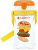 Skater Baby Straw Mug with Foldable Handle and Shoulder Suitable for Ages 1 Year and Burger Concus KSHW2N Strap, 2-Way Type, 370ml, Up,