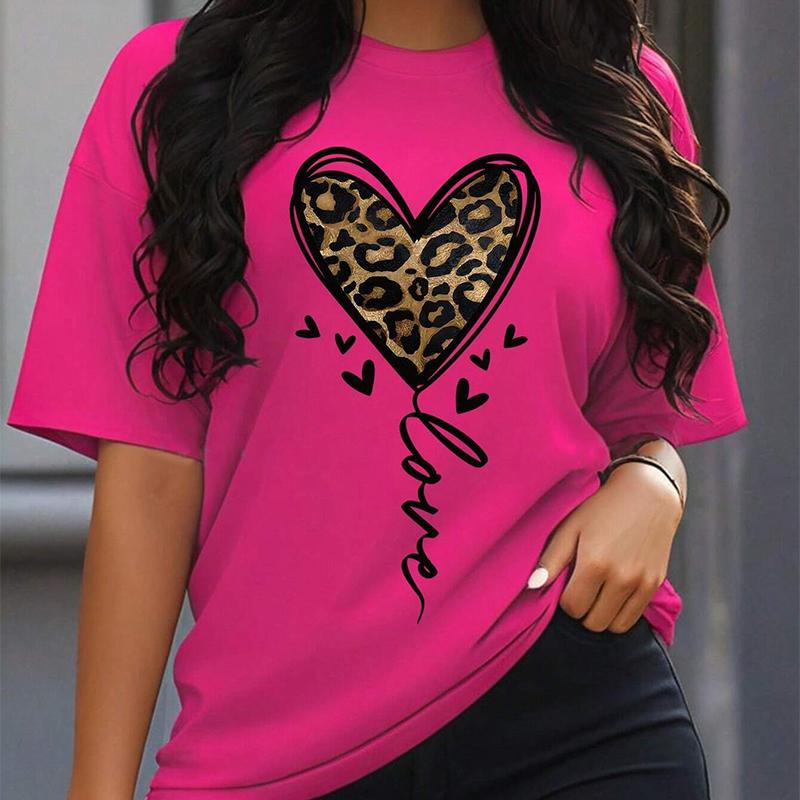 Fashion Women Love Fingers Print T Shirt Funny Casual O-neck Short Sleeves T-shirt Summer Female Tee Shirt