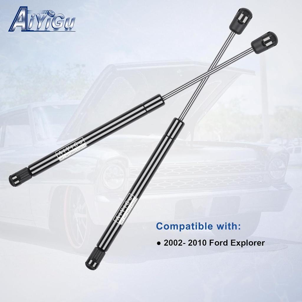 Front Hood Struts Shocks Lift Supports Gas Springs 4142 Compatible With Ford Explorer 2002 2003 2004 2005 2006 2007 2008 2009 2010, Replacement