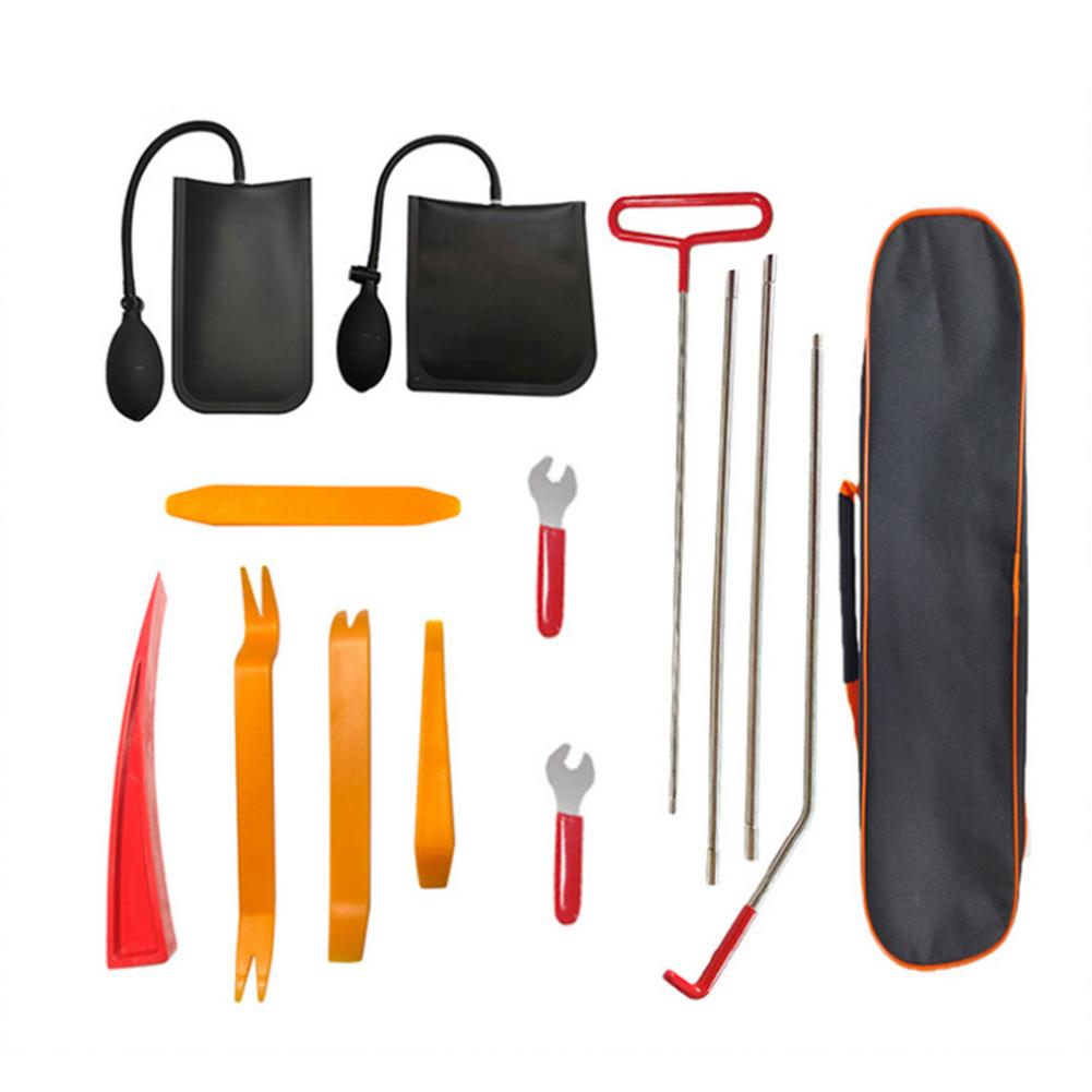 Gereedschap met lange reikwijdte Auto-uitsluiting 18 STuks Garagedeur Haak Auto Noodhaak Automobiele Gereedschapskisten Gereedschap voor Ontgrendeling op Lange Afstand