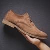 Large Size Suede Casual Lace-up Pointed Four Seasons Male Business Leather Shoes Ankle Boots M733
