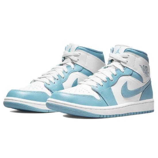 Air Jordan 1 Mid University Blue AJ1 Женские Ретро Кроссовки BQ6472-141 EU 35.5 синий