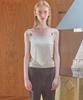 Enor Rhombus Beads Top - Oatmeal
