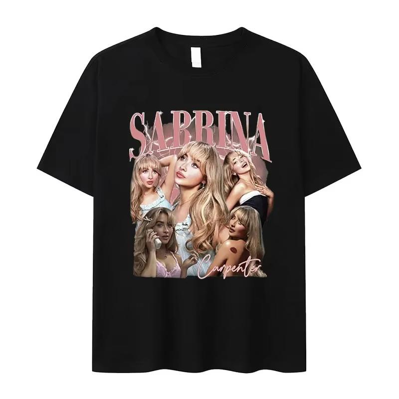 

Sabrina Carpenter Printed Tshirts From The s Music Tour Pattern Tshirts for Unisex and Women Fashionable Tshirts S