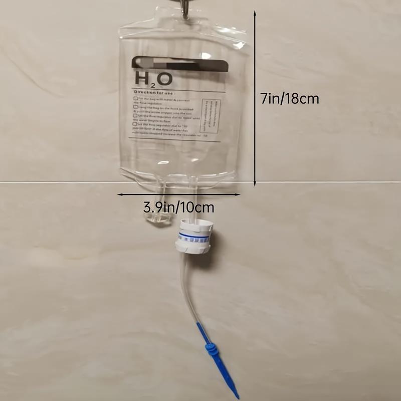 Plant Self Watering System, 350ml Adjustable Flow Drip Irrigation Bag, Indoor Flower Potted PVC Automatic Drip Irrigation System