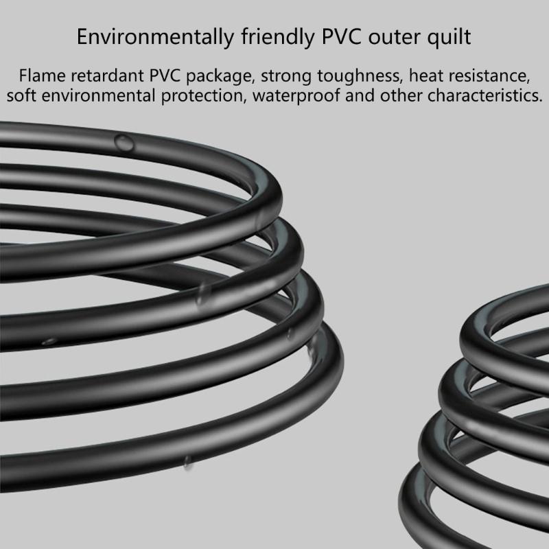 EU4.0mm To Nema 1-15R Conversion Cord, European Standard Male Plug To Female US Socket Connectors Power Extension Cable