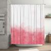 Elegant Watercolor Pink Gradient Shower Curtain Modern Bathroom Decor Water Repellent Fabric Space Saving Design Ideal
