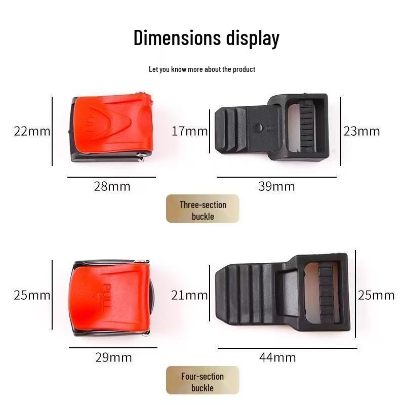 Universal Electric Motorcycle Helmet Chin Strap Safety Buckle Set