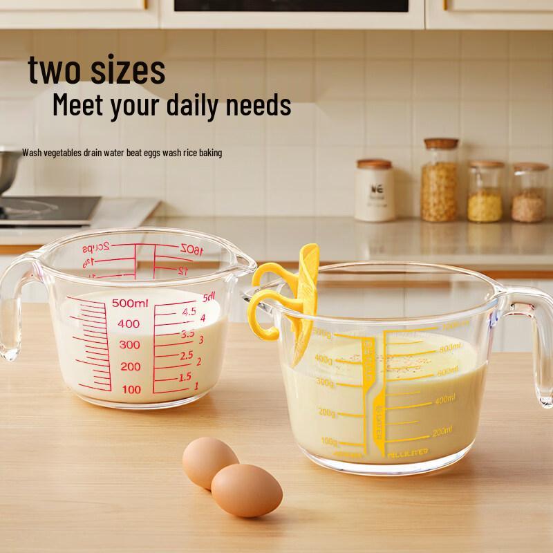 ZISIZ Heat-Resistant Glass Measuring Cup