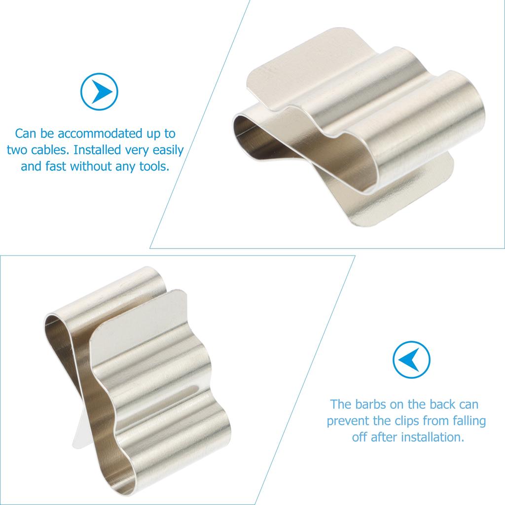 50 buc Clip Cablu Panou Solar Oțel Inoxidabil Clipuri Profesionale Cablu PV Organizator Cleme de Fixare Cablu
