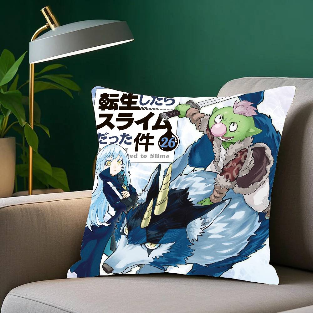 That Time I Got R-Reincarnated As A Slime Anime Pillow Case Home Decor Throw For Sofa Bed Car Room Decor Gift Idea