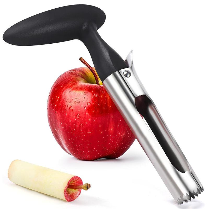 

Apple Corer Tool - Easy to Use and Clean - Sturdy Apple Core Remover with Sharp Serrature - Stainless Steel Corers for Apple and