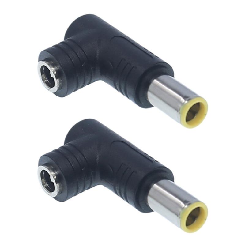2PCS 240W Heavy Duty DC5.5x2.1mm Power Jacks Plug Adapter DC5525 Female Plug for Multiple Devices DC7.4x5.0HP/DC6.5x4.4mm