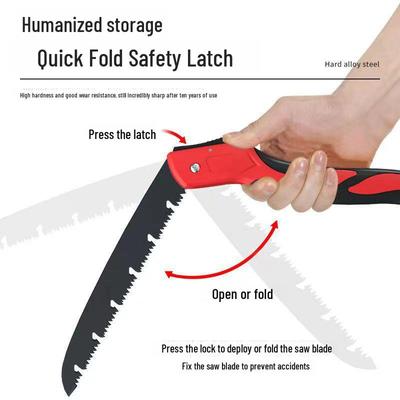 Garden Pruning Folding Saw - Anti-Rust, Handheld for Woodworking and Tree Trimming
