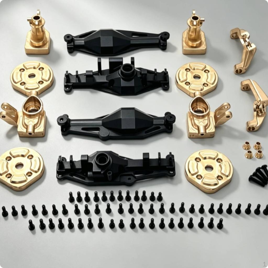 Axle Housing Kit Low Center of Mass Distribution RC Car Parts with Brass