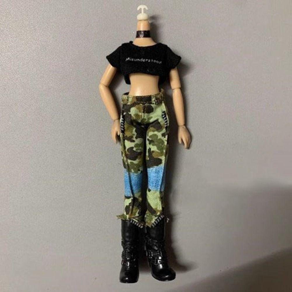 Kids Toys Doll Outfit Skirt Fashion T-shirt Pants Doll Dresses Clothes for 1/6 BJD 27~28cm Doll