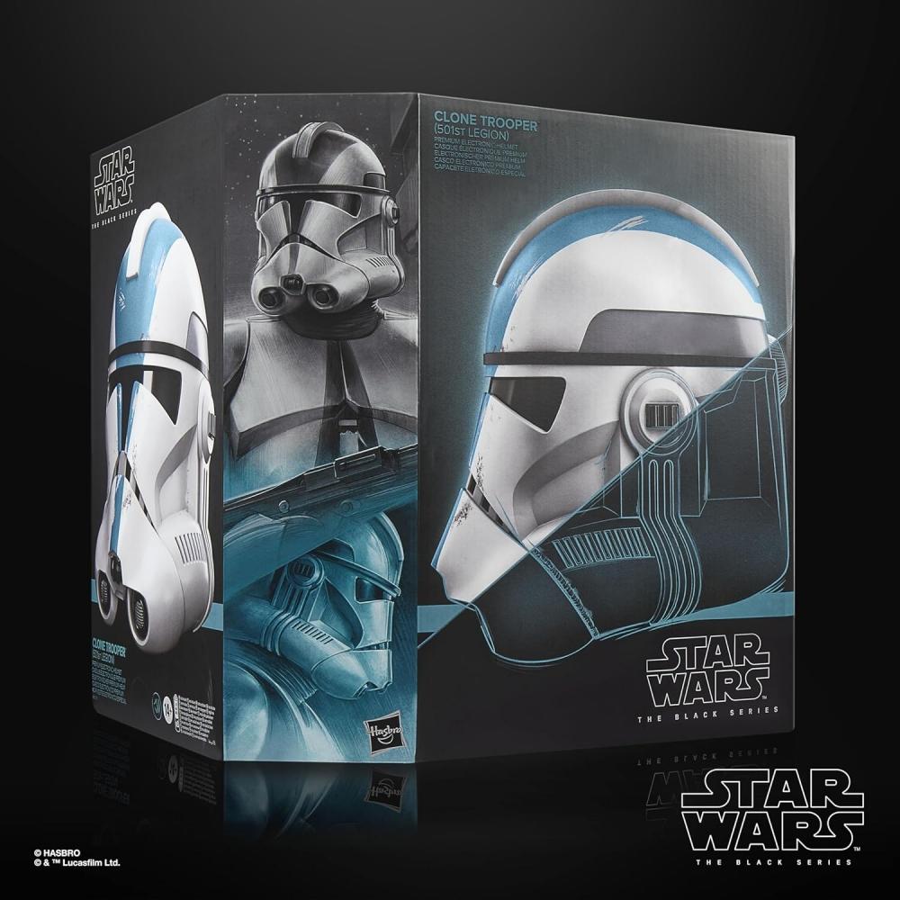 Hasbro Star Wars Black Series Casco Elettronico Premium Clone Trooper Battaglione 501