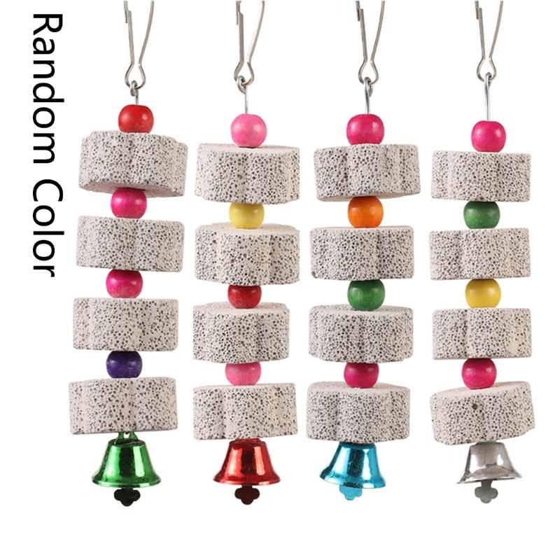 Bird Molar Toy Parrot Grinding Stone Molar Stone Parakeet Chinchilla Squirrel Molar Bird Cage Toy Bird Cage Accessories