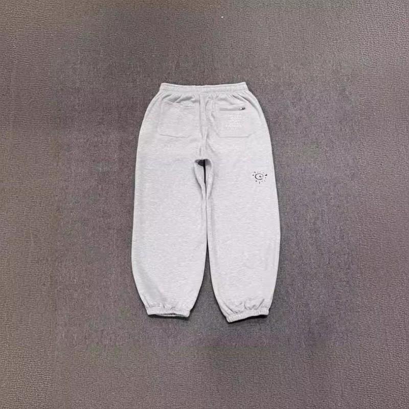 Mens Casual Jogger Pants With Geometric Print Loose Fit Drawstring Waist Cotton Blend Streetwear