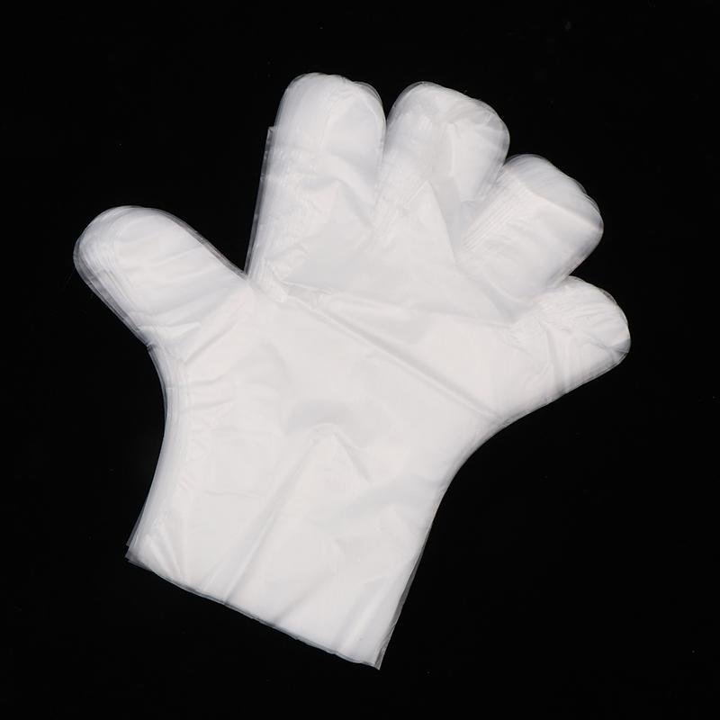 100Pcs Latex Free Gloves Tpe Disposable Gloves Transparent Non-Slip Acid Work Safety Food Grade Household Cleaning Gloves