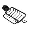 Kitchen Faucet Storage Rack Faucet Sponge Holder Hanging Drain Rack with Towel Shelf for Kitchen Sink Black