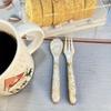 2 Pieces/set, Shell Spoon, Shell Fork, Acrylic Handle, Suitable for Fruit Fork, Tea Fork, 12cm Long, Exquisite Decorative Tableware