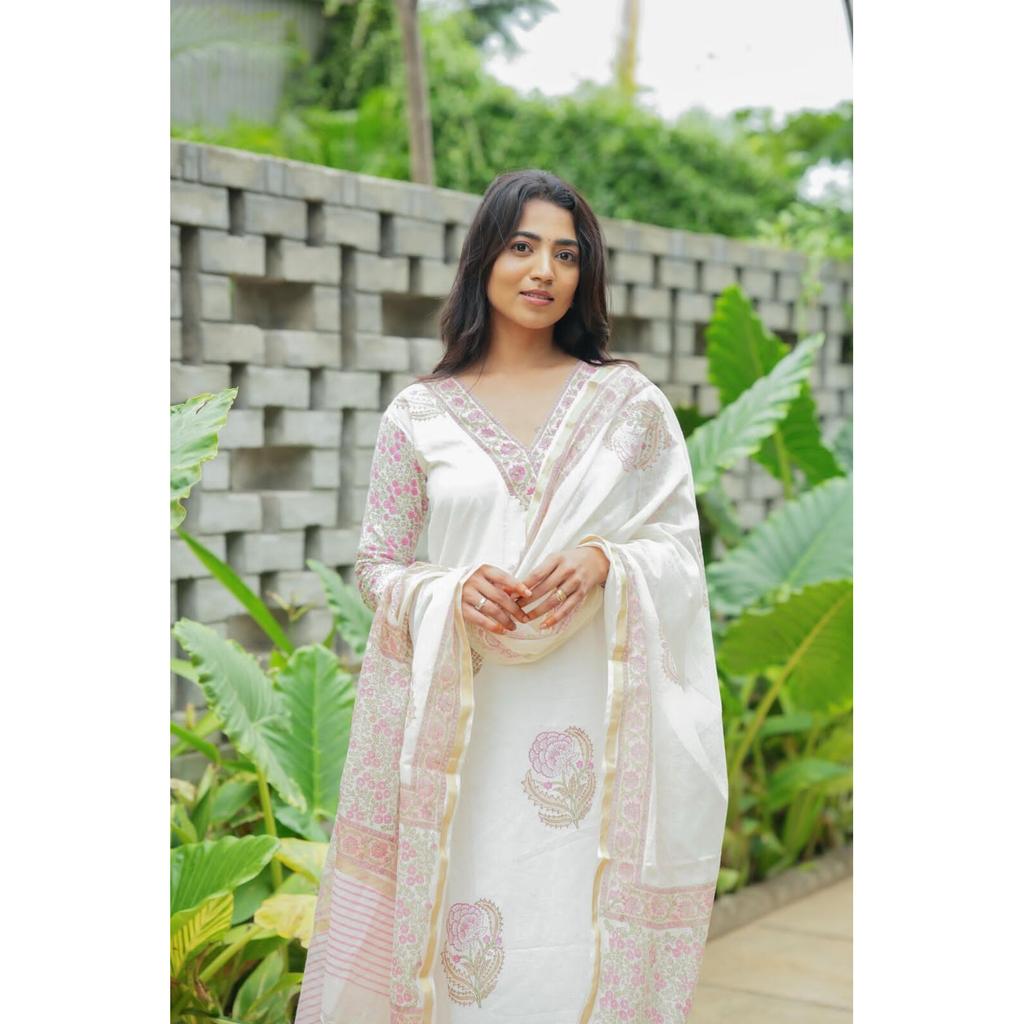 Party Wear Top Tunic Kurti Pant Dupatta Set Indian Women Bollywood Salwar Suit SC-2161