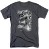 Justice League Atmospheric Mens T Shirt Charcoal
