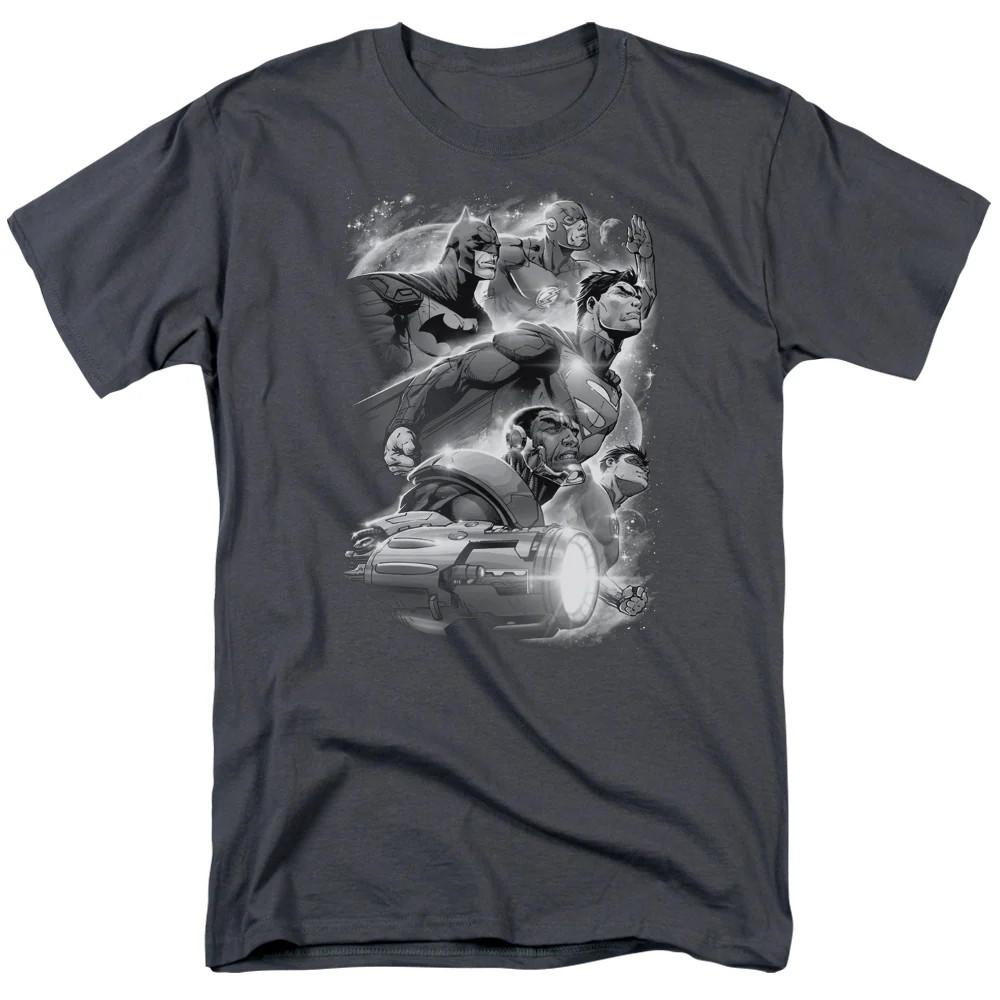 

Justice League Atmospheric Mens T Shirt Charcoal M