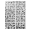 8 PCS Cute Animal Heat Shrink Sheets Colorable Different Patterns Shrink Plastic Sheets White Shrinky Art Paper DIY Crafts