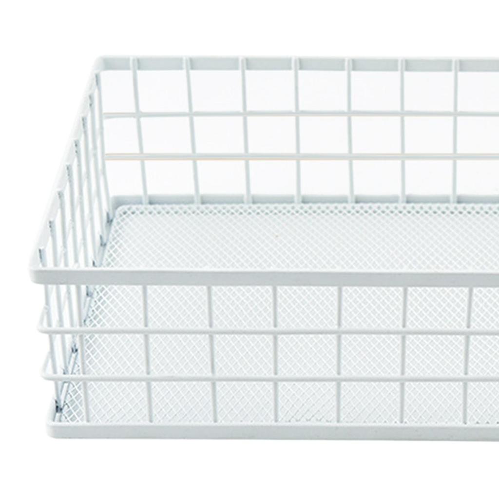 Desktop Iron Storage Basket, Metal Wire Fruit Storage Basket, Multipurpose