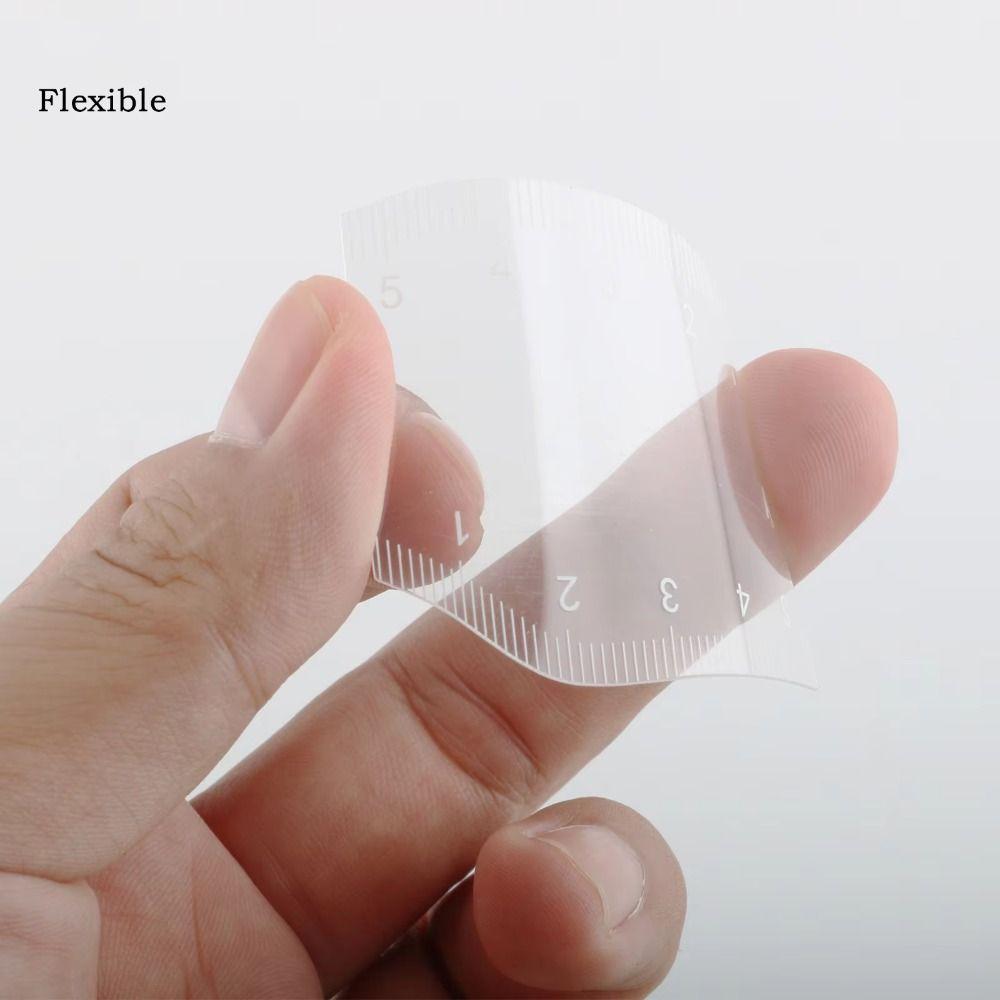 5Pcs Transparent Eyebrow Mapping Ruler Flexible Rulers Instant Brow Shaper  Beginners