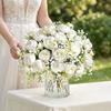 21PCS/SET Lifelike Artificial Peony with Baby's Breath Bouquet  Living Room Decor