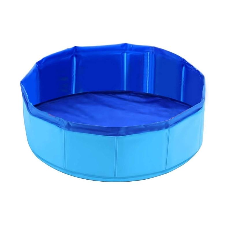 Foldable Pet Bathing Pool Foldable Design With 6 Floating Toy Skid Proof Base Rubber For Dog And Cats