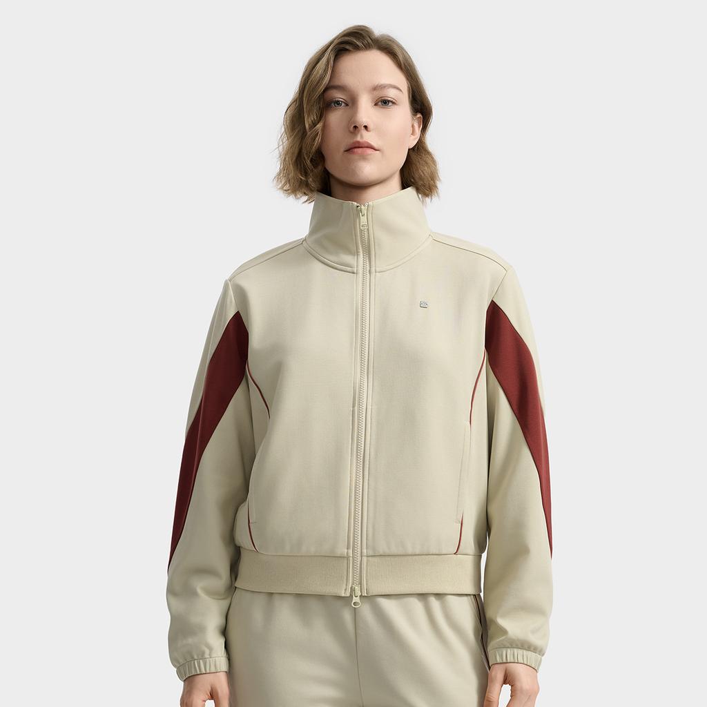 FILA White Fashion Retro Casual Everyday Versatile Comfortable Jacket Women Jacket F11W533501F-GY