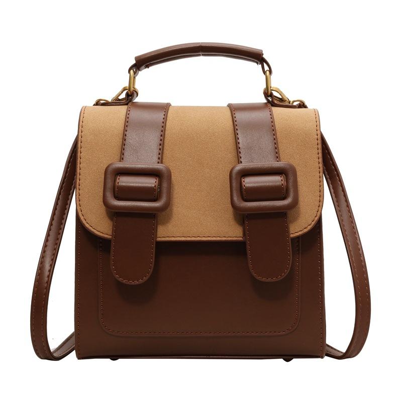 Women's Backpack, Student Handbag, New Popular Splicing, Contrasting Colors, Large-capacity Commuting, Small Backpack