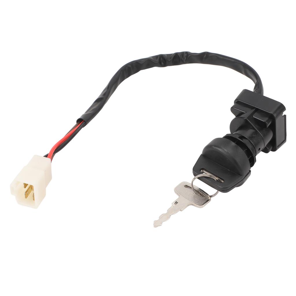 Ignition Key Switch 4 Wires Long Lifespan Smooth Performance Replacement for Polaris Trail Blazer 250 1999
