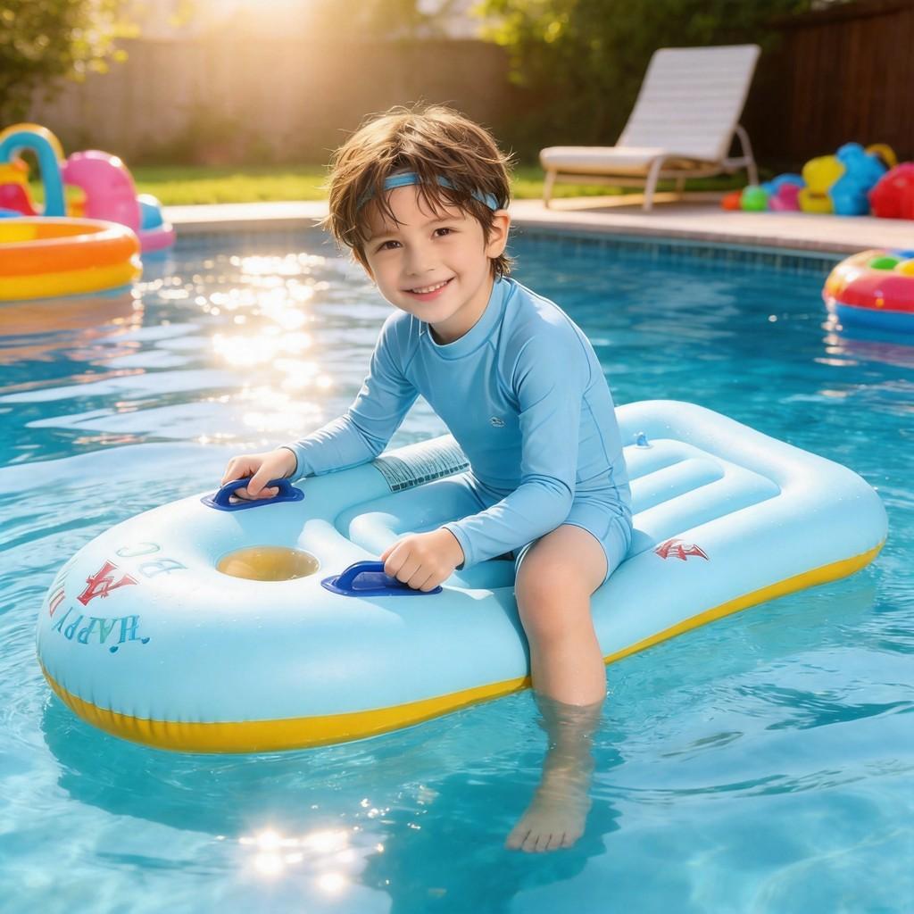 Aufblasbares Surfbrett für Kinder aus PVC-Material für Spaß beim Schwimmen und Wasserspielen