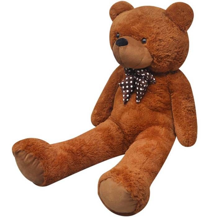 VidaXL XXL Plush Teddy Bear Brown 160 Cm 80100