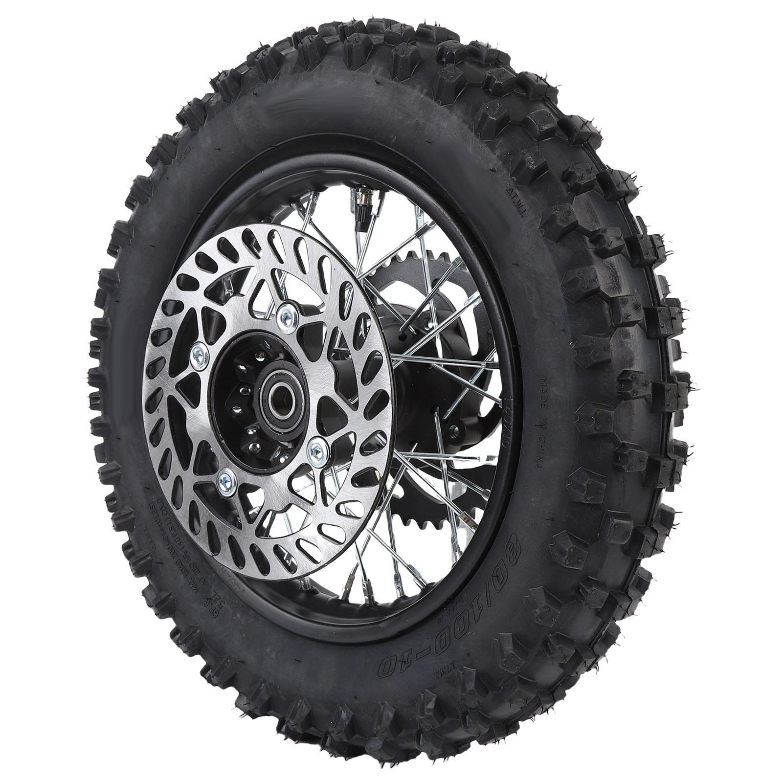 

10-дюймовое заднее колесо в сборе 80 100 10 3.00 10 12 мм ось Заднее колесо Шина и обод Сборка с камерой включает