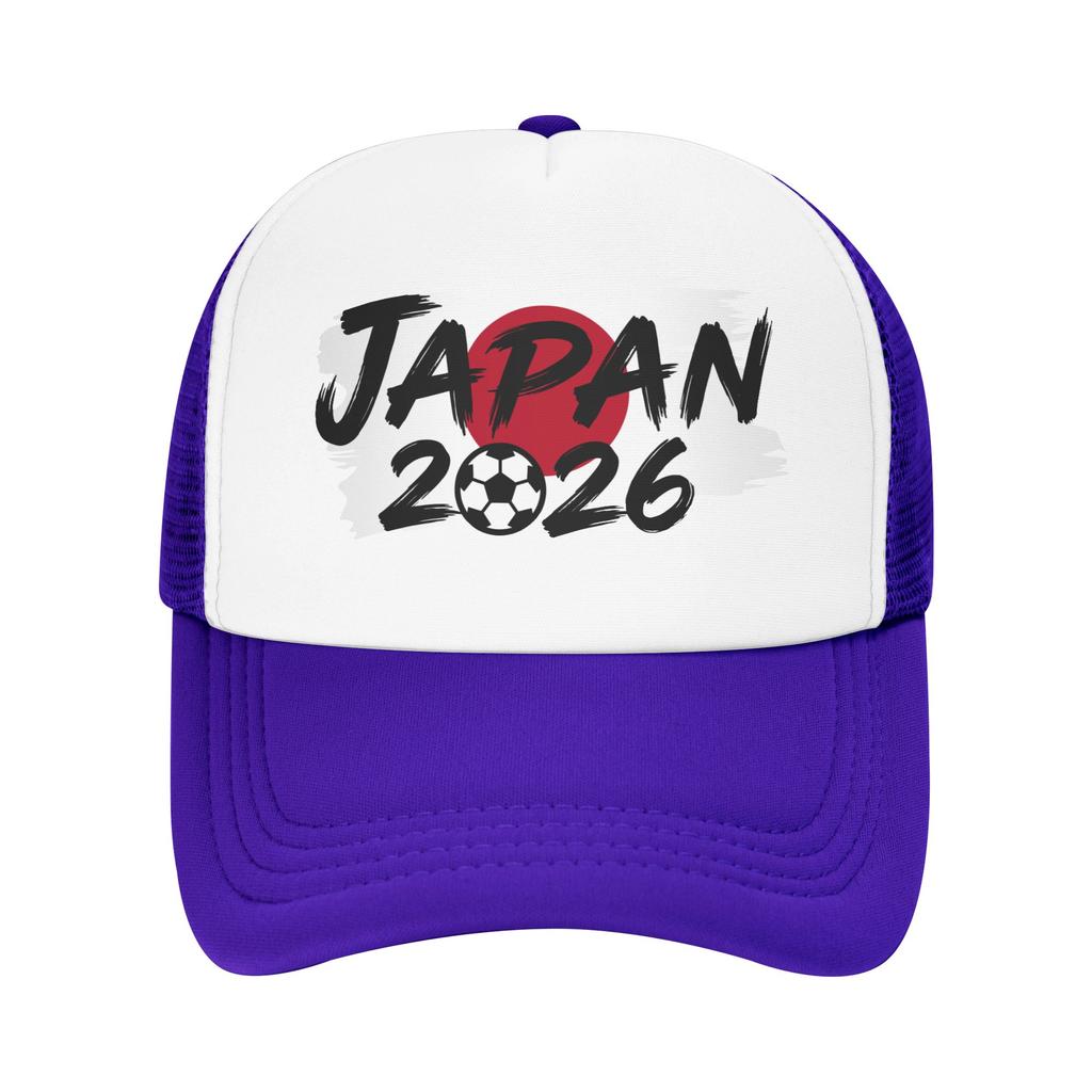 Japan Football Match  Mesh Baseball Cap Unisex Women Fashion Trucker Hat Dad Hat Adjustable Summer Trucker Caps