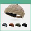 Retro Knit Hat With Holes For Men Women Winter Breathable Warm Casual Style