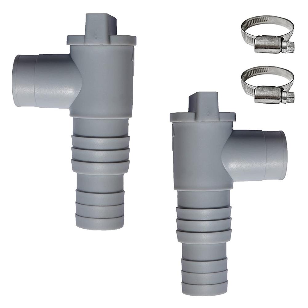 1/2Set PVC Pool Filter Pump Adapter for 32mm Pipe Hoses Connector Leak Proof Pool On/Off Plunger Valve Sealed Replacement Parts