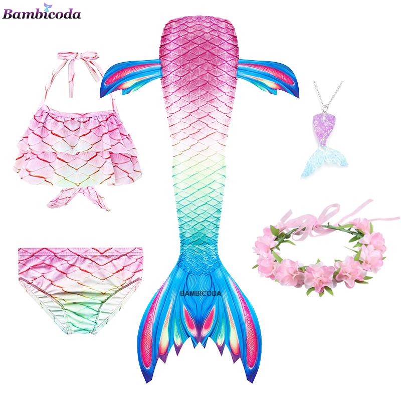 Swimming Mermaid Tail Cosplay Monofin Ariel Mermaid Swimsuit for Swimming Costume Halloween Party Swimsuit