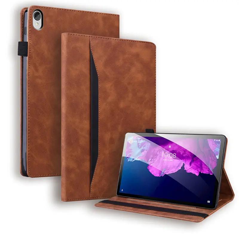 Funda for Lenovo Tab P11 Plus 5G Business Case TB-J616F/J616X TB-J607Z TB-J606F/J606L Flip Cover for Xiaoxin Pad Plus 11  2021 P11 Plus TB-J616 коричневый