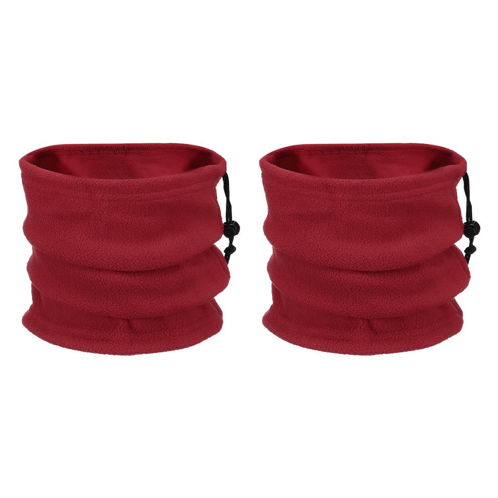 2Pcs Polar Fleece Neck Tube Ear Warmer Fishing Skating Running Sport Scarf Face Mask SingleDouble Layer Camping Hiking