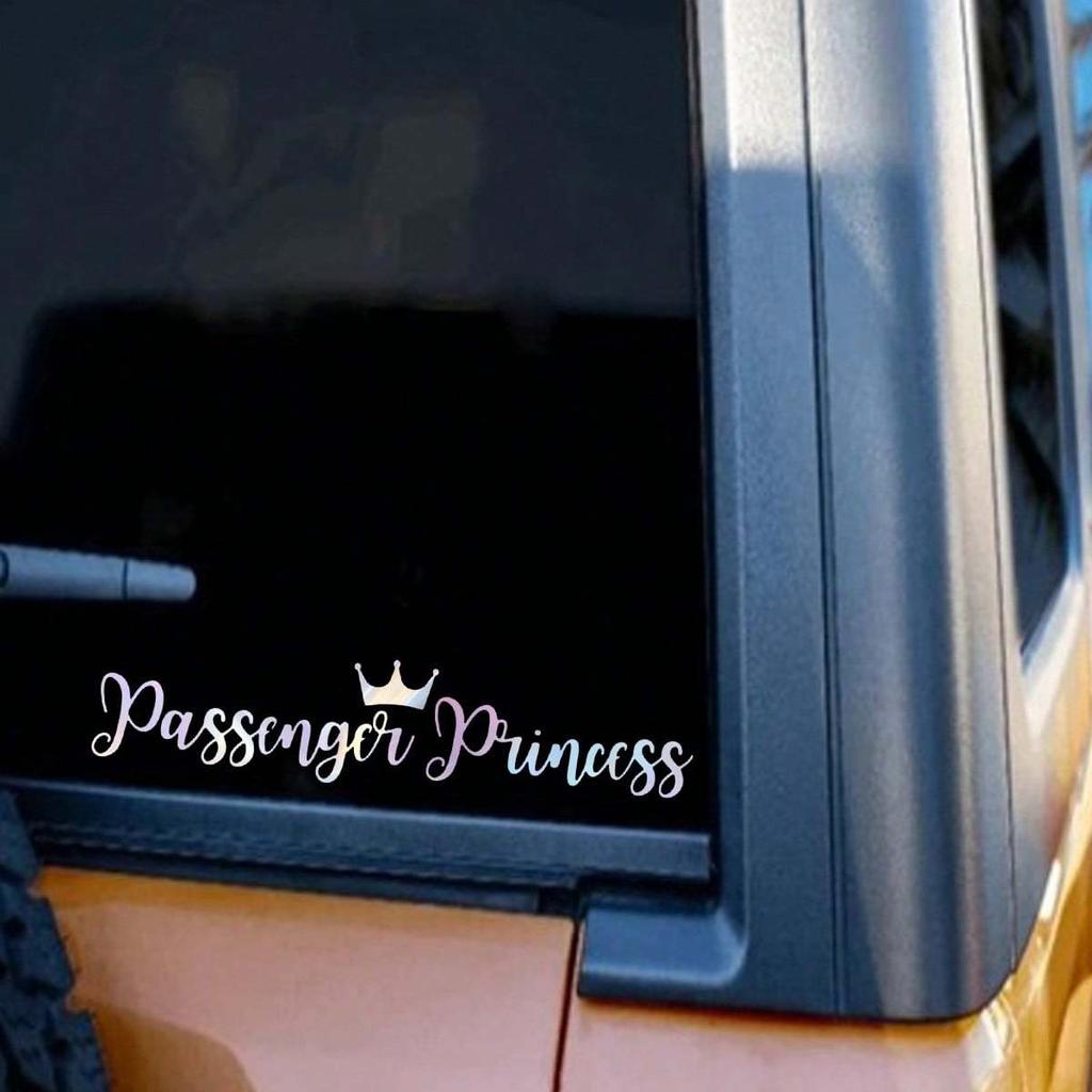 Passenger Princess Text Stickers, Car Exterior Stickers, Home Decor Stickers, Cute Stickers, Funny Stickers, Pretty Stickers