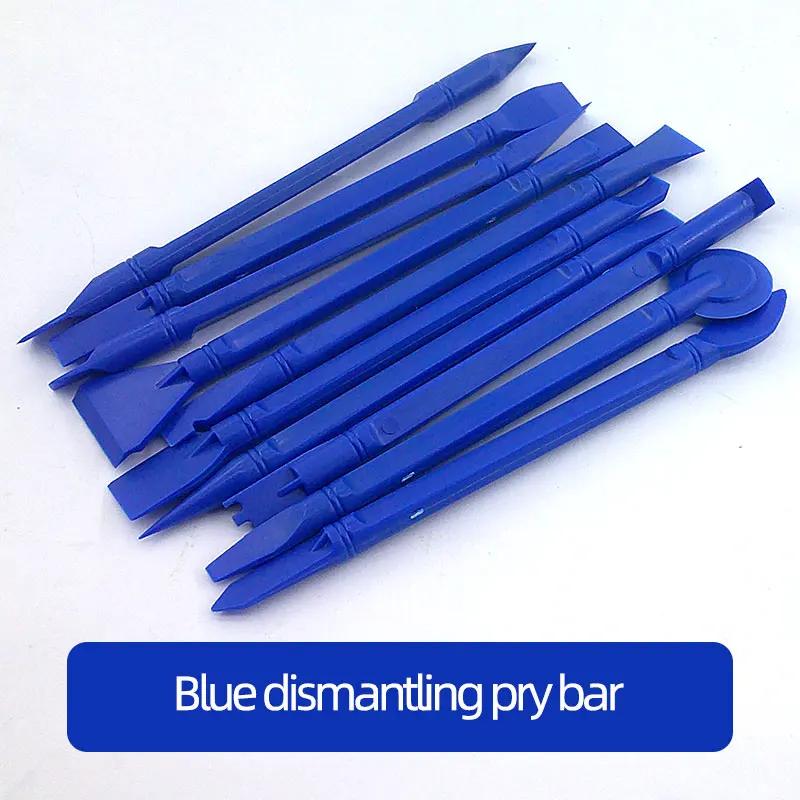 

10 шт., Мобильный телефон, Планшет, Лопатка, Многофункциональный ручной инструмент для разборки, Двусторонний для большего удобства синий
